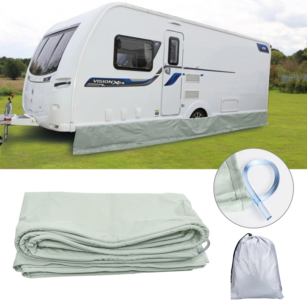 6 Size RV Caravan Awning Draught Skirt Set 7m Length X 50cm Deep Motorhome Draft Campervan Replacement Accessories
