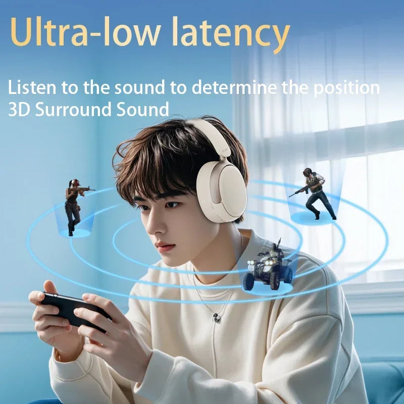 Acer ANC HIFI Headphone Bluetooth 5.4 48dB Noise Canceling Hi-Res Spatial Audio Earphone with LDAC Over Ear Headset Wireless
