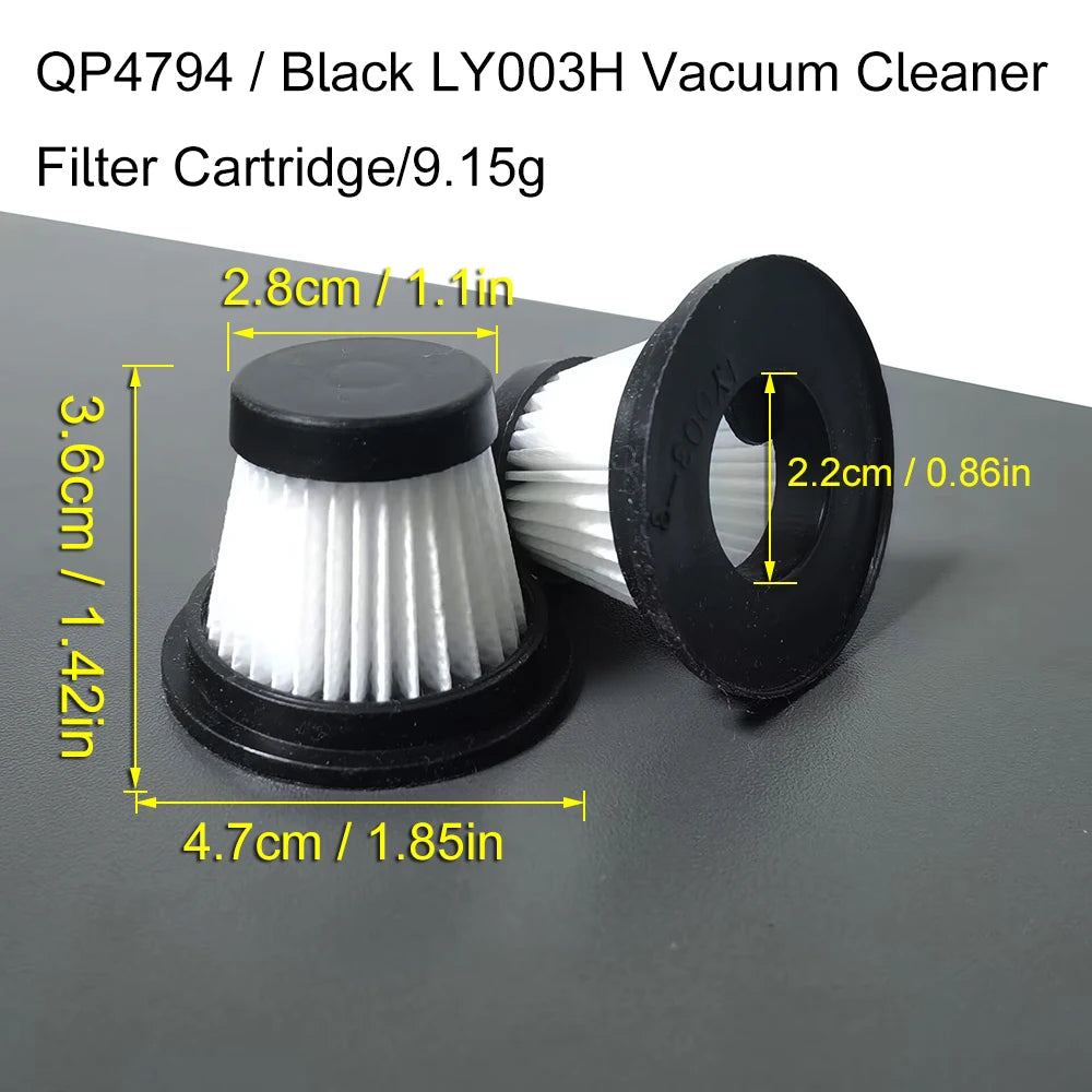 10 Pcs Handheld Vacuum Cleaner Filter Hepa LY002X LY002DBL LY003H Non woven vacuum cleaner filter element