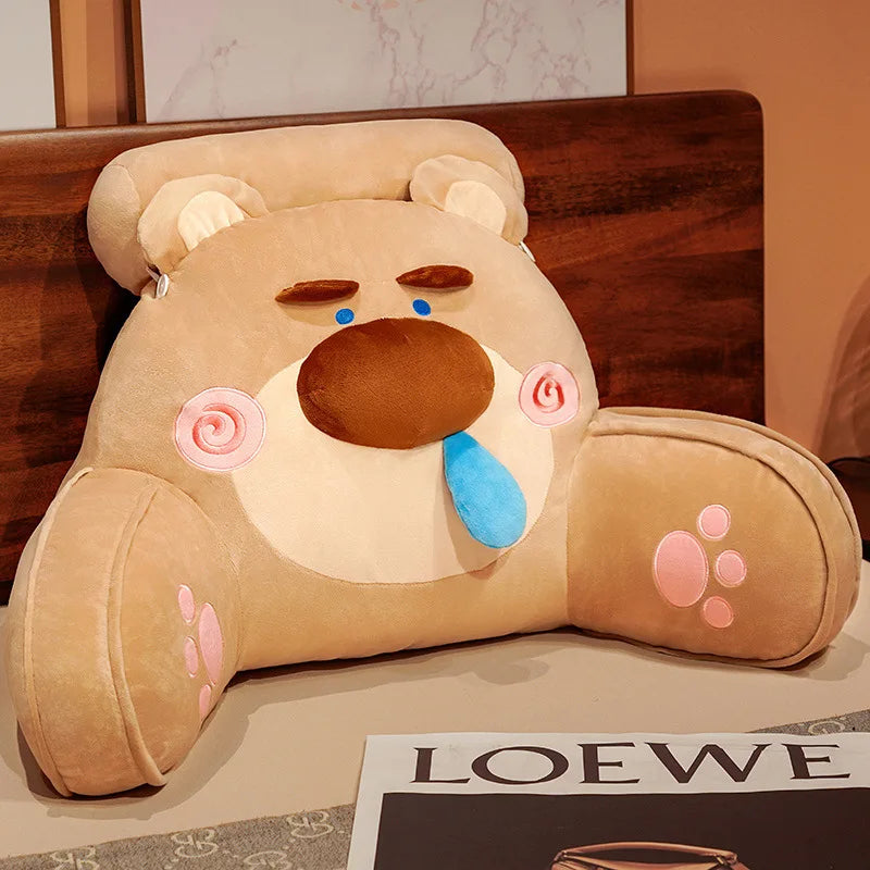 Bedhead Backrest Pillow Sofa Cushion Dormitory Reading Pillow Pregnant Woman Waist Protection Cartoon Pattern Chair Cushion