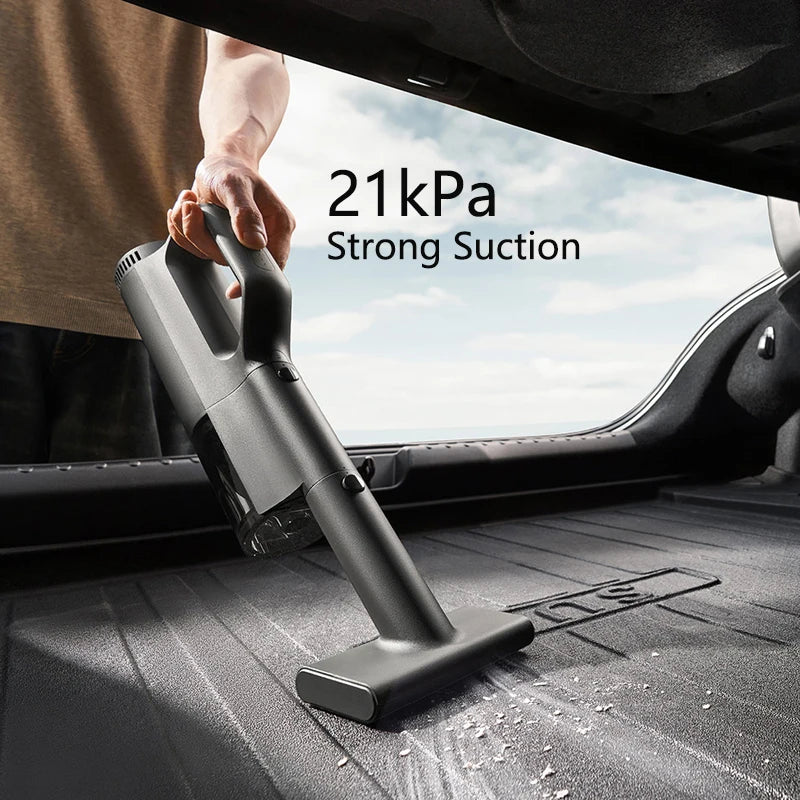 Mijia Car Vacuum Cleaner 21kPa Suction Type-C Charging 5-Stage Filtration 2400mAh Home Wireless Vacuum Cleaners Washable