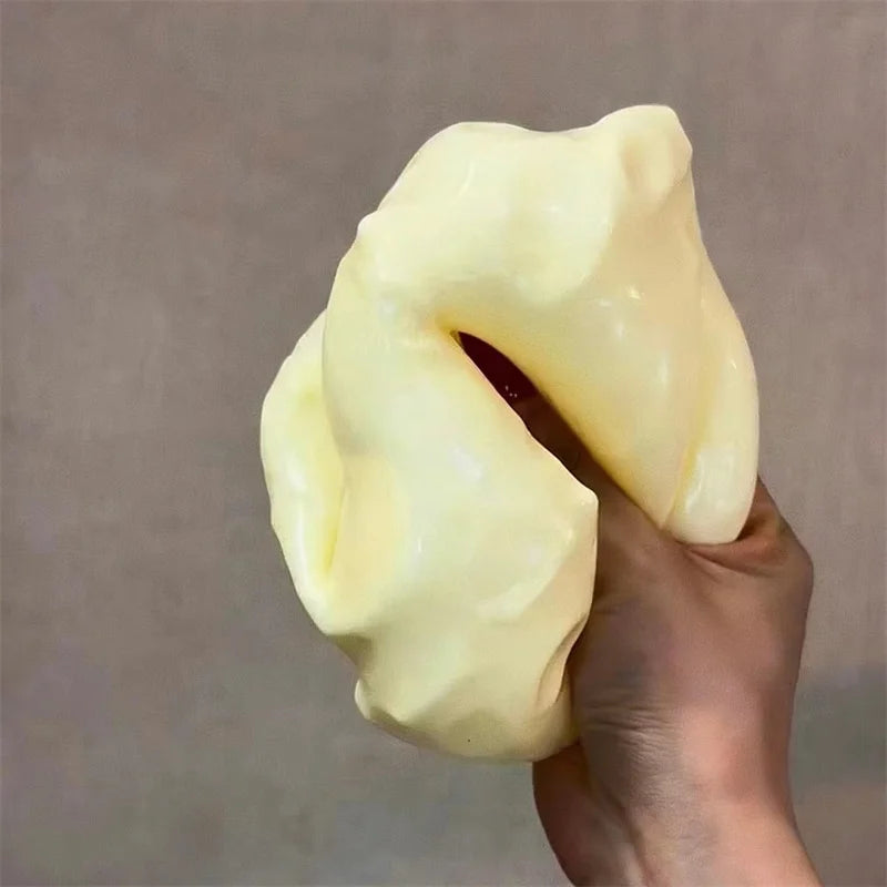 Squeak Cheese Cube Stress Ball Big Cheese Shapeable Squeeze Ball Fidget Toy Squeeze Toys ASMR Sensory Anti-Stress Festival Gift