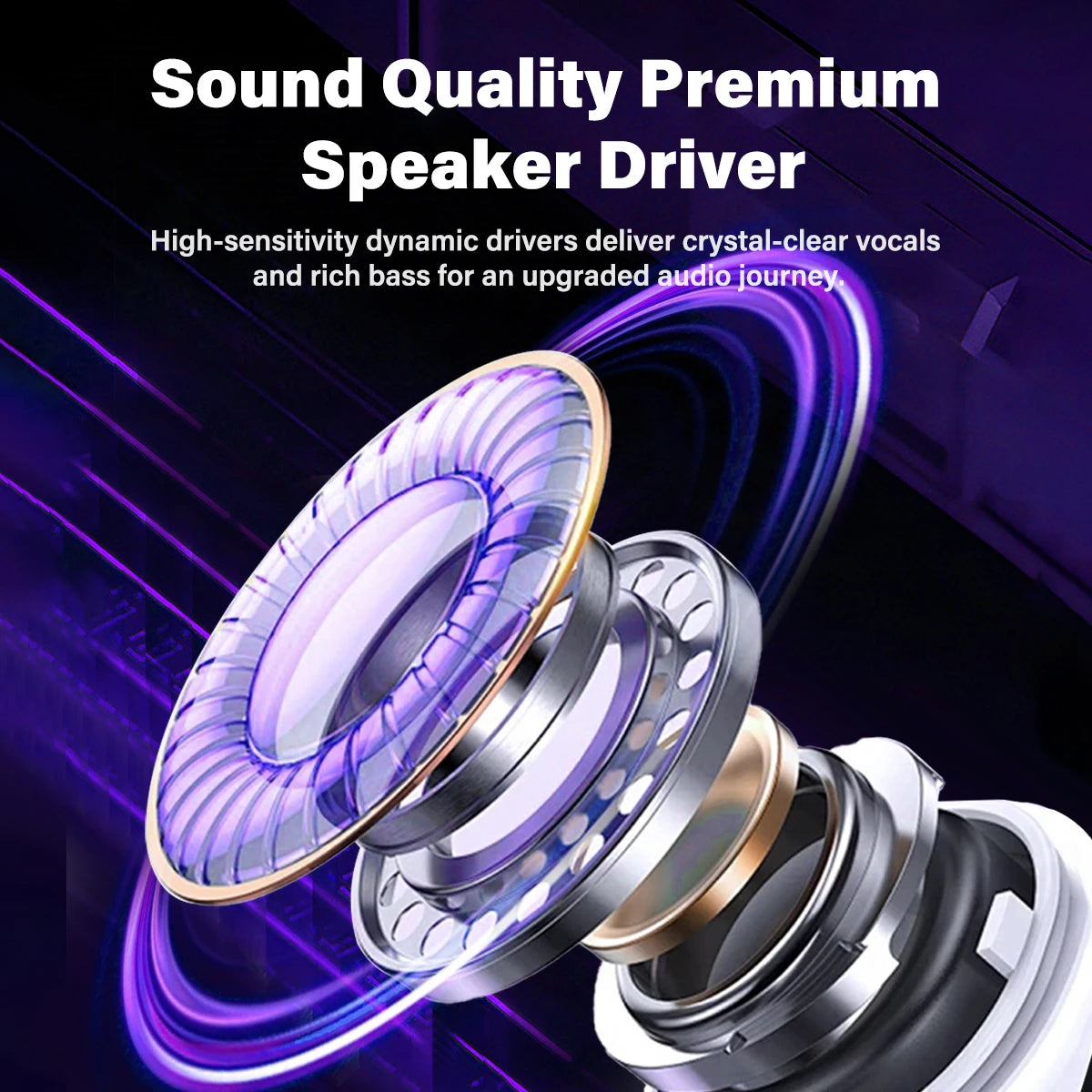 Bluetooth Wireless Headset HTC NE70 AI Real-Time Translator Earbuds 134 Languages Video Subtitle Touch LED Screen BT6.0 HiFi