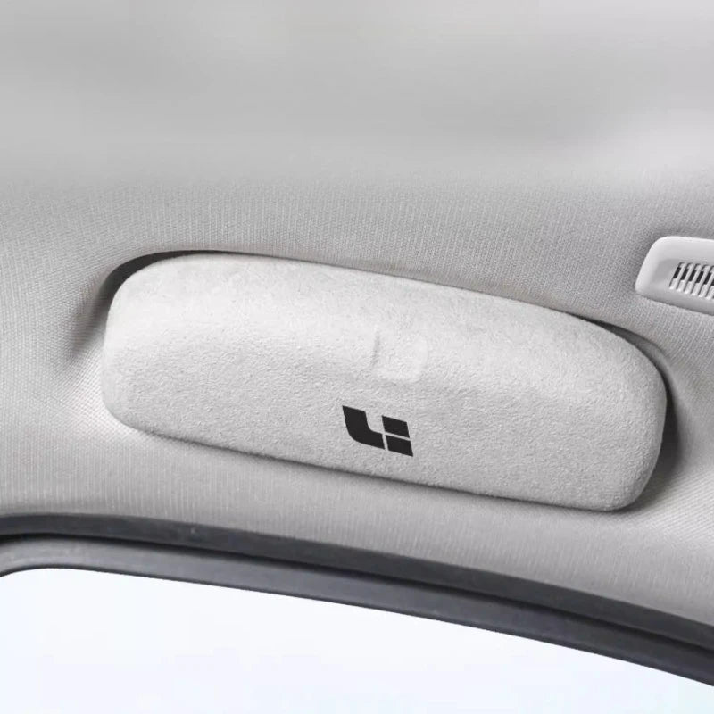 Car Sun Glasses Case Holder Clip Suede for Li Lixiang L6 L7 L8 L9 ONE Mega i8 Sunglasses Case Side Handle Mounted Accessories