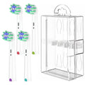 Toothbrush Head Travel Case with 4x Professional Cross Clean Replacement Brush Heads Compatible with Oral B Electric Toothbrush