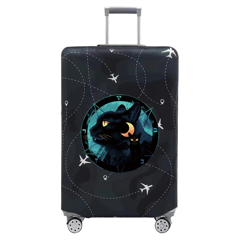 Baggage Covers Travel Luggage Protective Cover Stretch Dust Suitcase Covers Cartoon Print Series for18-32inch Travel Accessories