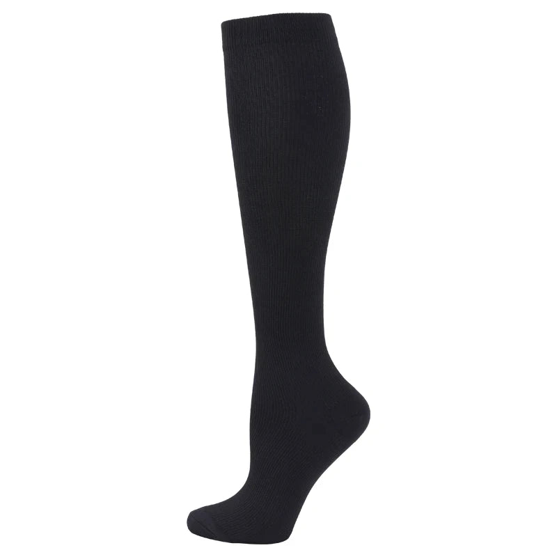 Running Compression Socks Football Hiking Golf Gym 20-30mmhg Gradual Change Nylon Sports Socks Diabetes Pregnancy Varicose Veins