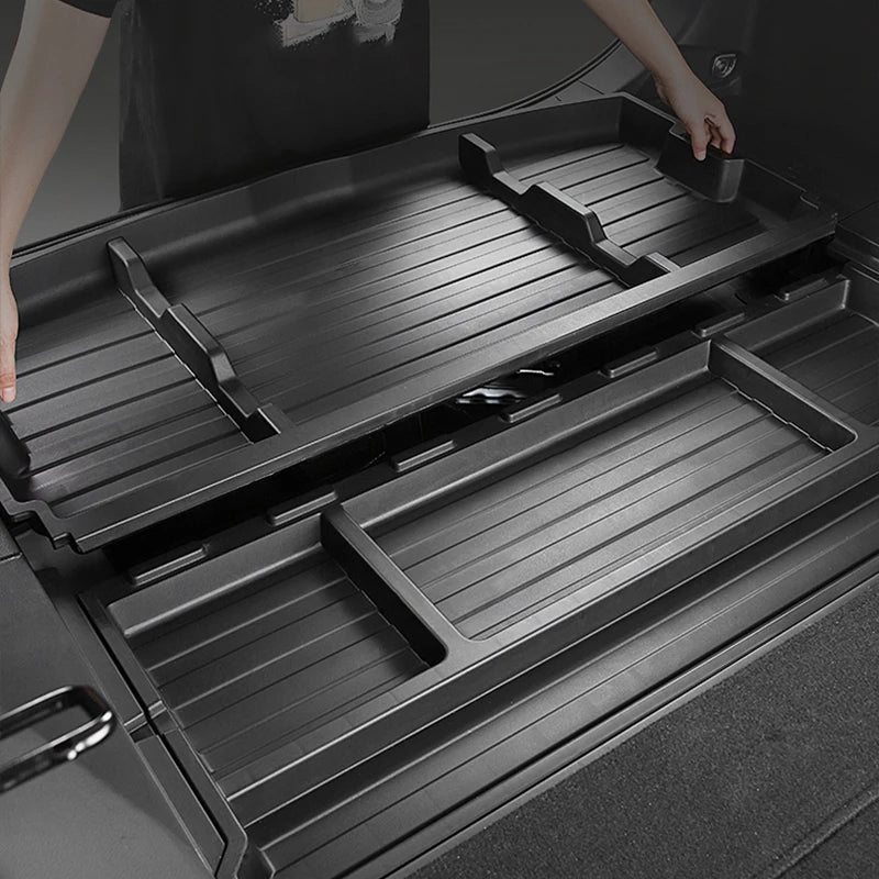 Car Trunk Spare Tire Storage Box Container Pad For Toyota RAV4 XA50 2019 2020 2021 2022 2023 2024 RAV 4 XA 50 Hybrid Accessories