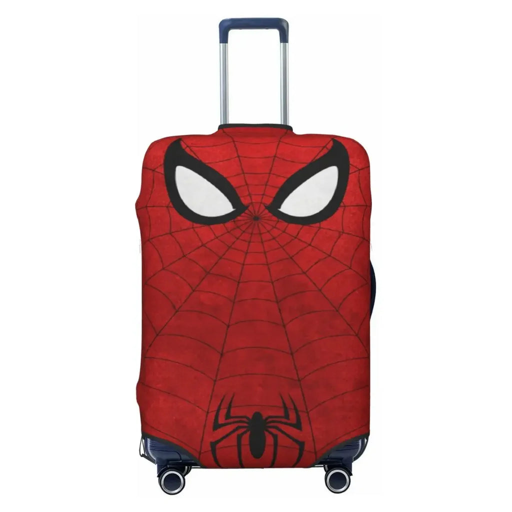 Dustproof Anti-Scratch Luggage Cover Fashion Spider Print Elastic Fits 18-32 Inch Suitcases Washable Durable For Travel