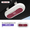 For Opel Car Sunglasses Case ABS Suede Sun Visor Mount Glasses Storage Box Vectra Zafira Meriva Mokka Grandland Vivaro Antara