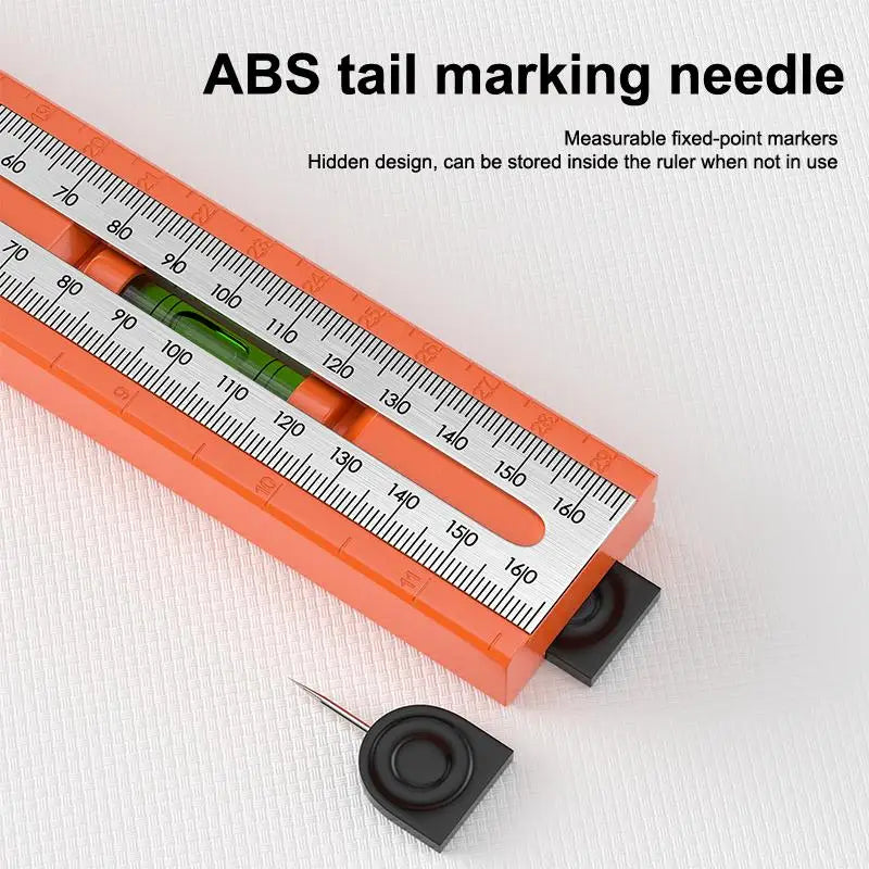 Marking Protractor Multi Angle Ruler Foldable Depth Measuring Tool Gauge For Woodworking Leveling Posit