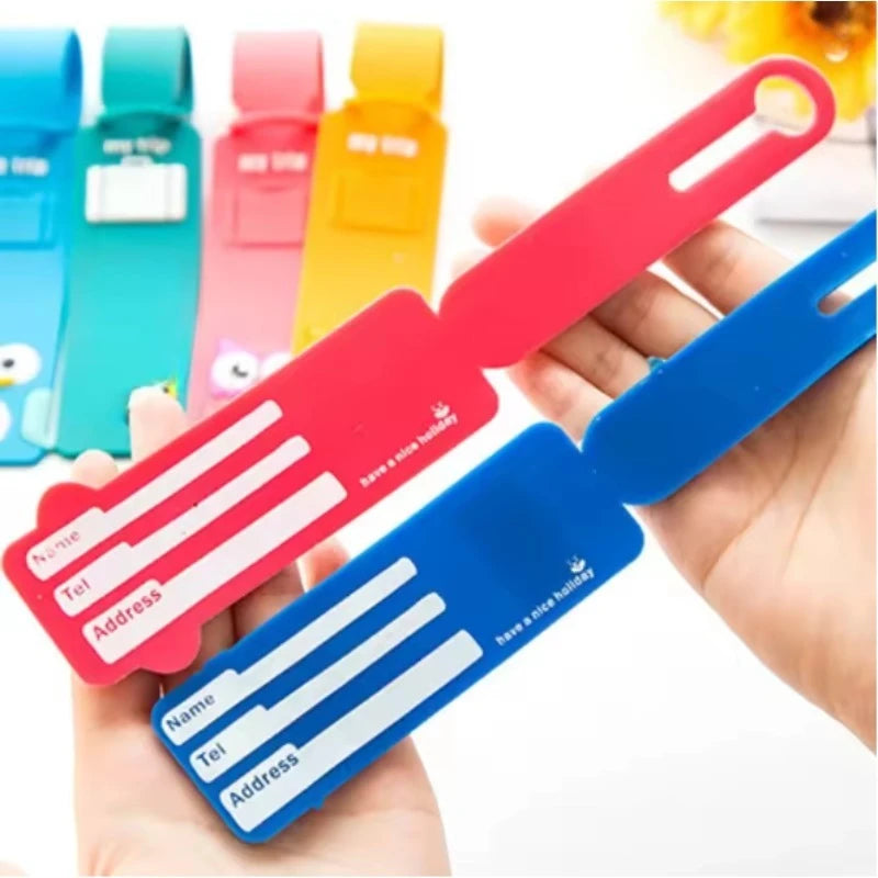 Lovely Silicone Luggage Tag Boarding Pass Luggage Tag Checked Fashion Travel Accessories Cute Luggage Tag Flight