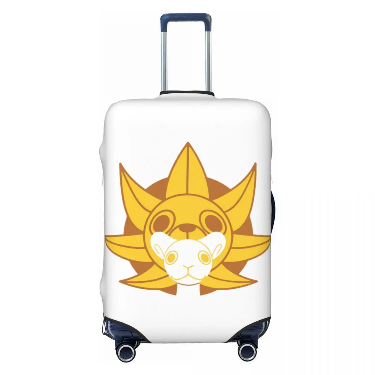 The Cheerful Pirate Flashing Victory Signs Suitcase Cover Flight Anime One Piece Elastic Luggage Case Cruise Trip Protection