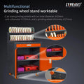 LYREIGN Mobile Grinding Wheel Storage Cabinet Heavy Duty Metal Grinding Wheel Rack Trolley for Surface Grinder Workshop Tool