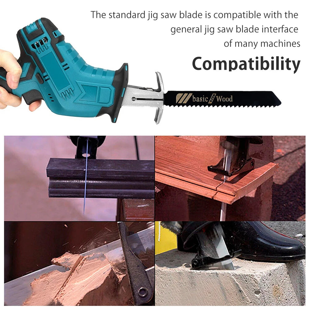 20/40Pcs Jigsaw Blades T-Shaft HCS Assorted Jigsaw Blades Set Fast Cut Down Saw Blade For Wood Plastic And Metal Cutting Tools