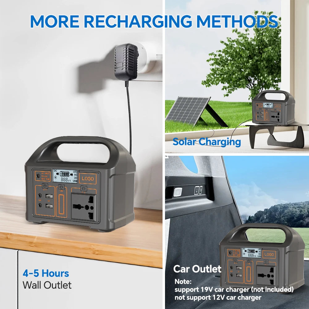 Gaiaray Portable Power Station 100W Solar Generator 76.8Wh LiFePO4 Battery Charging Station AC 220V 110V Power Bank For Camping
