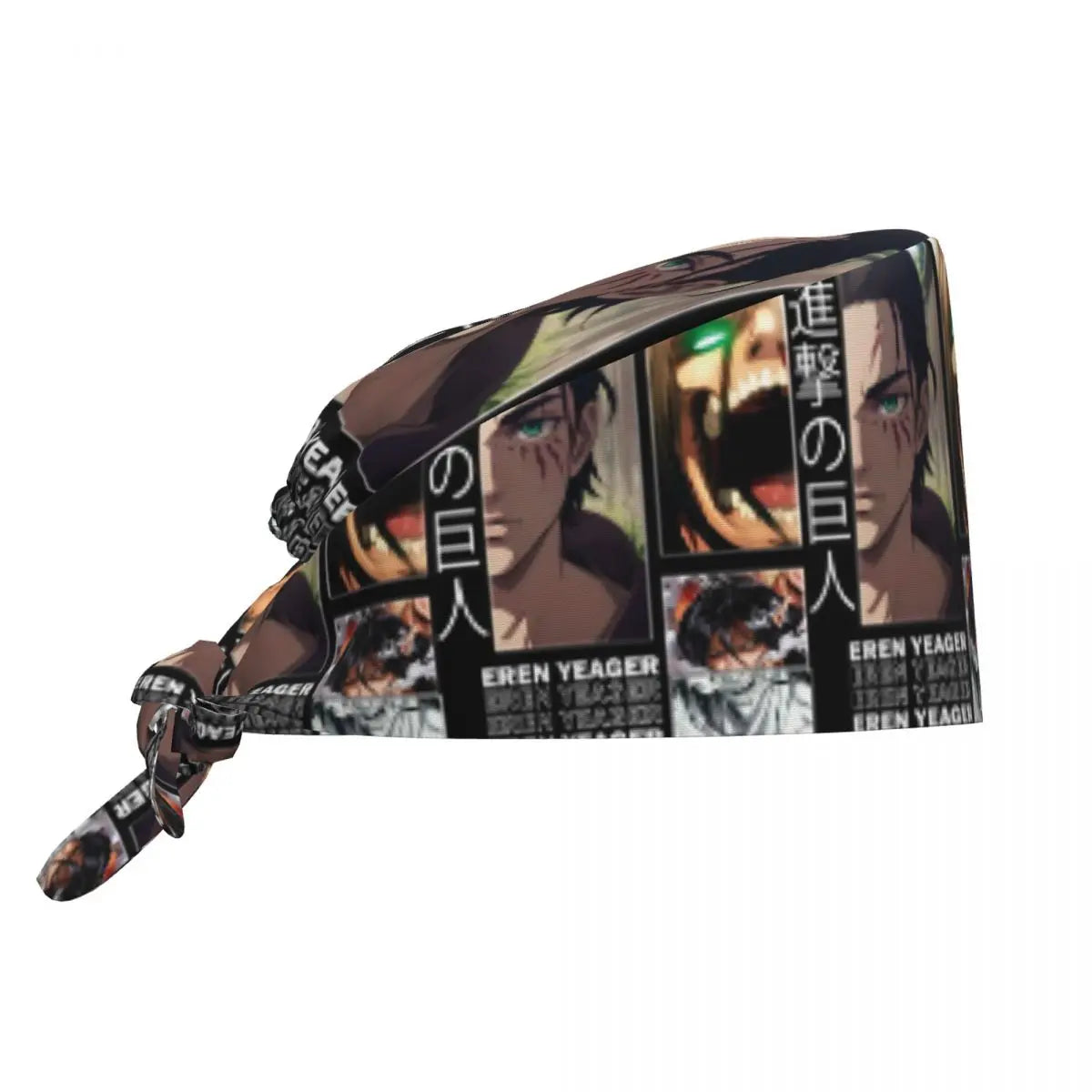 Custom Attacks On Titans Cleaning Working Cap Cool Men Women Cartoon Anime Comic Film Scrub Cap Surgicals Hat Nurse Scrubs Hat