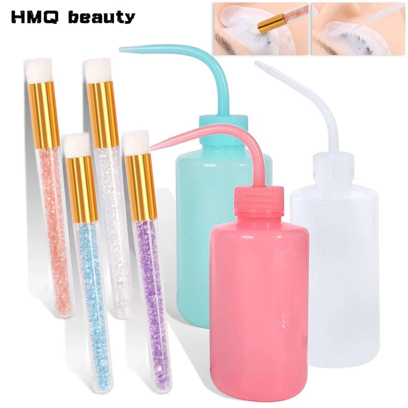 Eyelash Extension Cleaning Set Lash Shampoo Brush Lash Bottle Eyebrow Skin Care Remover Washing Kit Eyelash Extensions Supplies