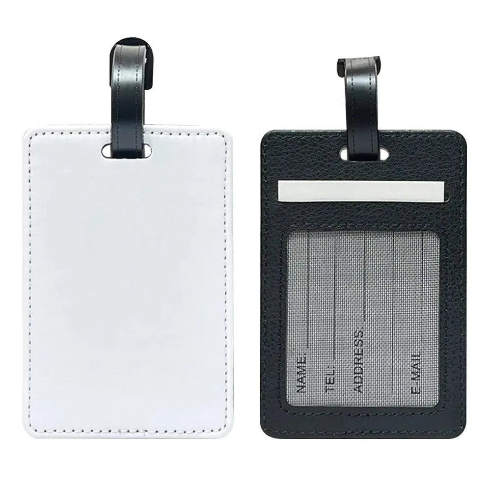 Custom Photo Leather Luggage Tags, Colorful Pattern Boarding Pass Tags Travel Accessories Meaningful Gift for Friends and Family