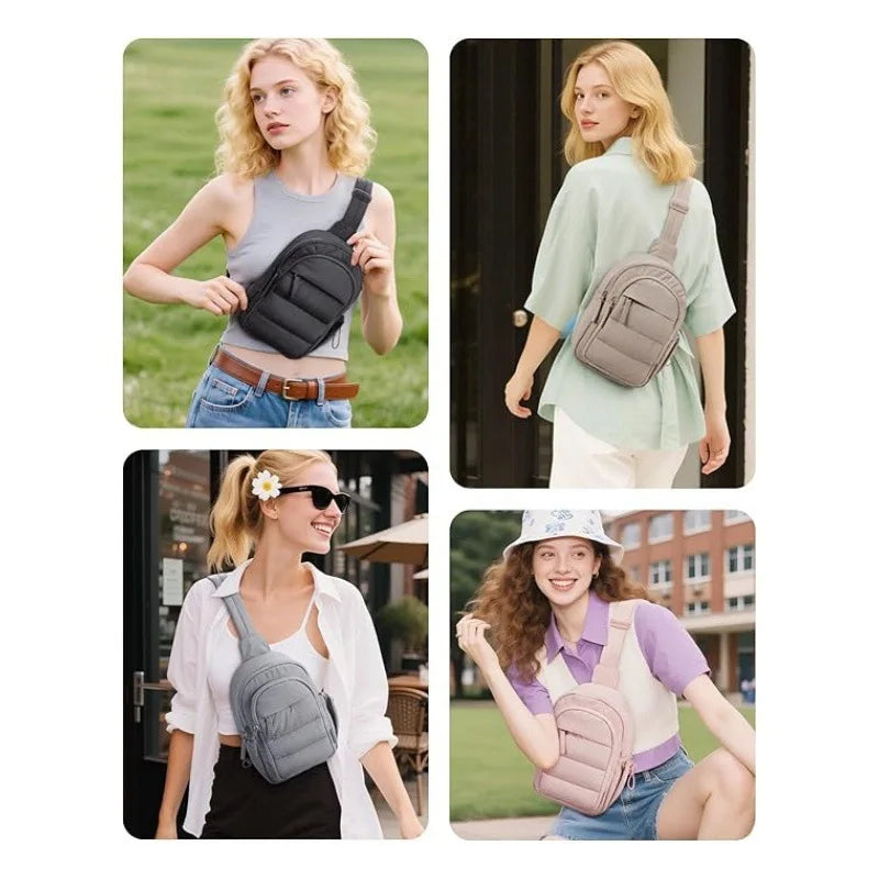 Multi Functional Shoulder Bag Crossbody Bag Lightweight With Multiple Pockets Suitable For Travel Sports Hiking Fitness Bag