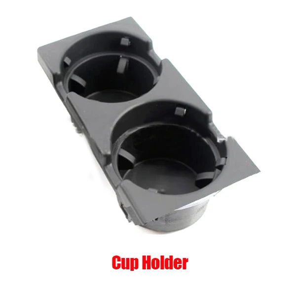 New Double Hole Car Styling Front Center Console Storage Box Coin + Cup Holder For BMW E46 Series 1999-2006 51168217953