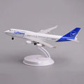 Scale Aircraft 20cm  747 Plane Model Lufthansa B747-400  Model ABS Adults Fun Ornament Collectible Model Airplane Gift Lufthansa