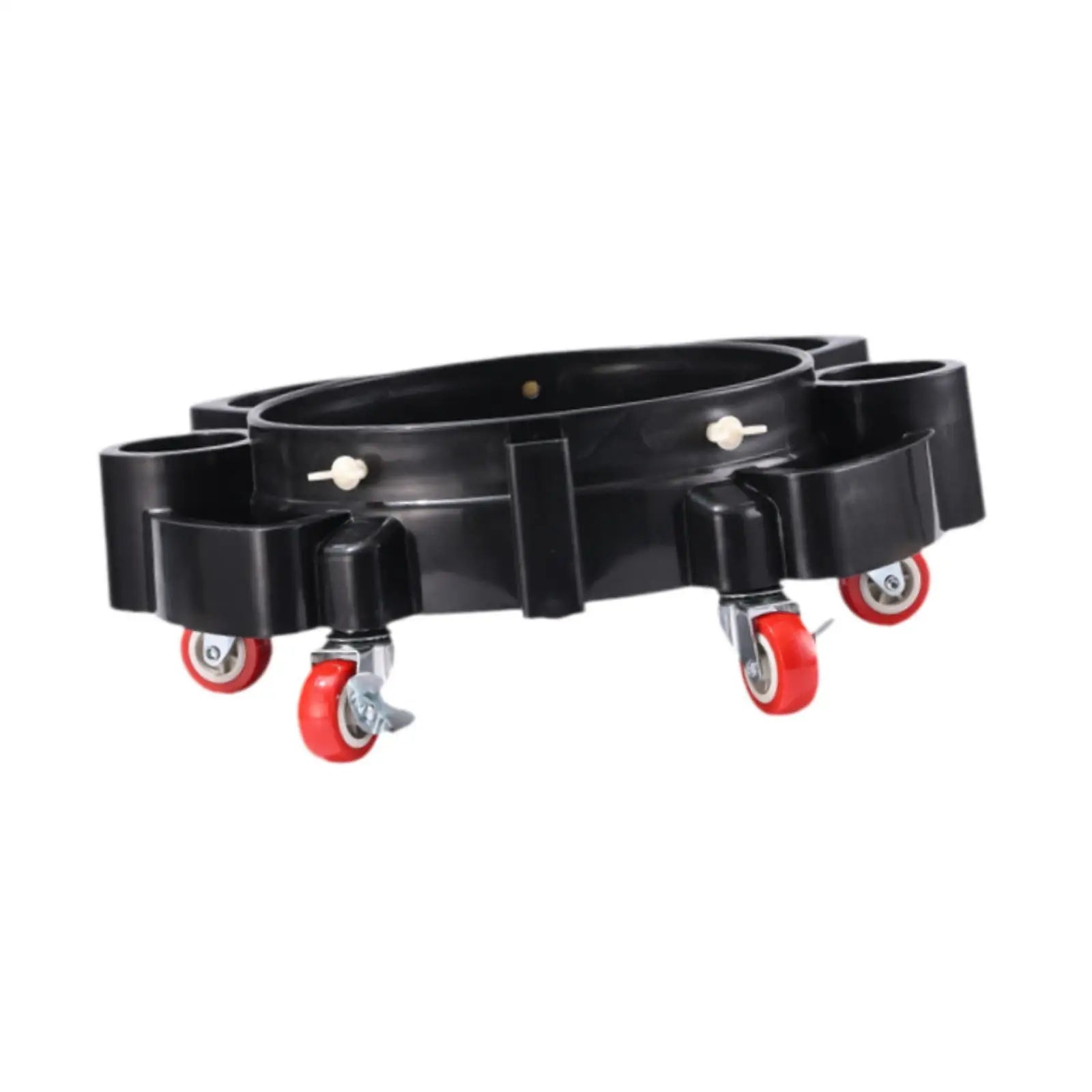 Rolling Base Bucket Trolly Durable PP Five Wheel Car Wash Dolly Mobile Cleaning Storage for Garage and Shop