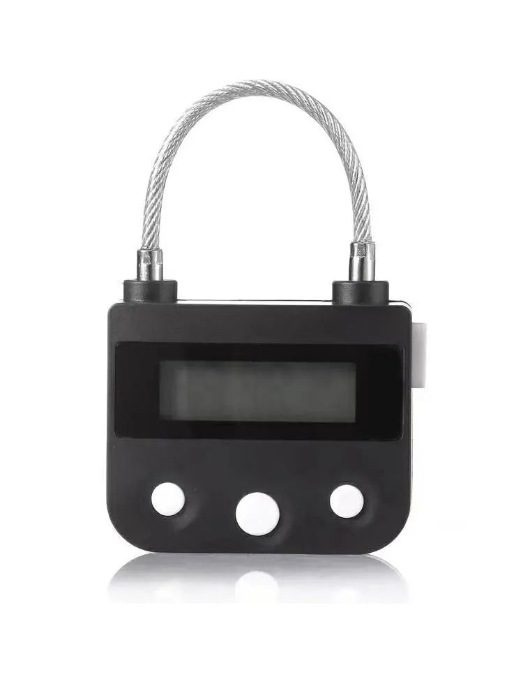Smart Time Lock LCD Display Time Lock Waterproof USB Rechargeable Temporary Timer Padlock Travel Electronic Timer