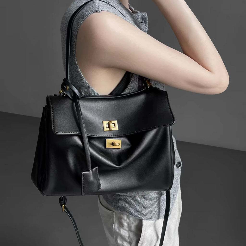 2026 New Trendy Large-capacity Platinum Bag, Women's Crossbody Shoulder Bag for Casual Wear. Modern and Neutral New Style.