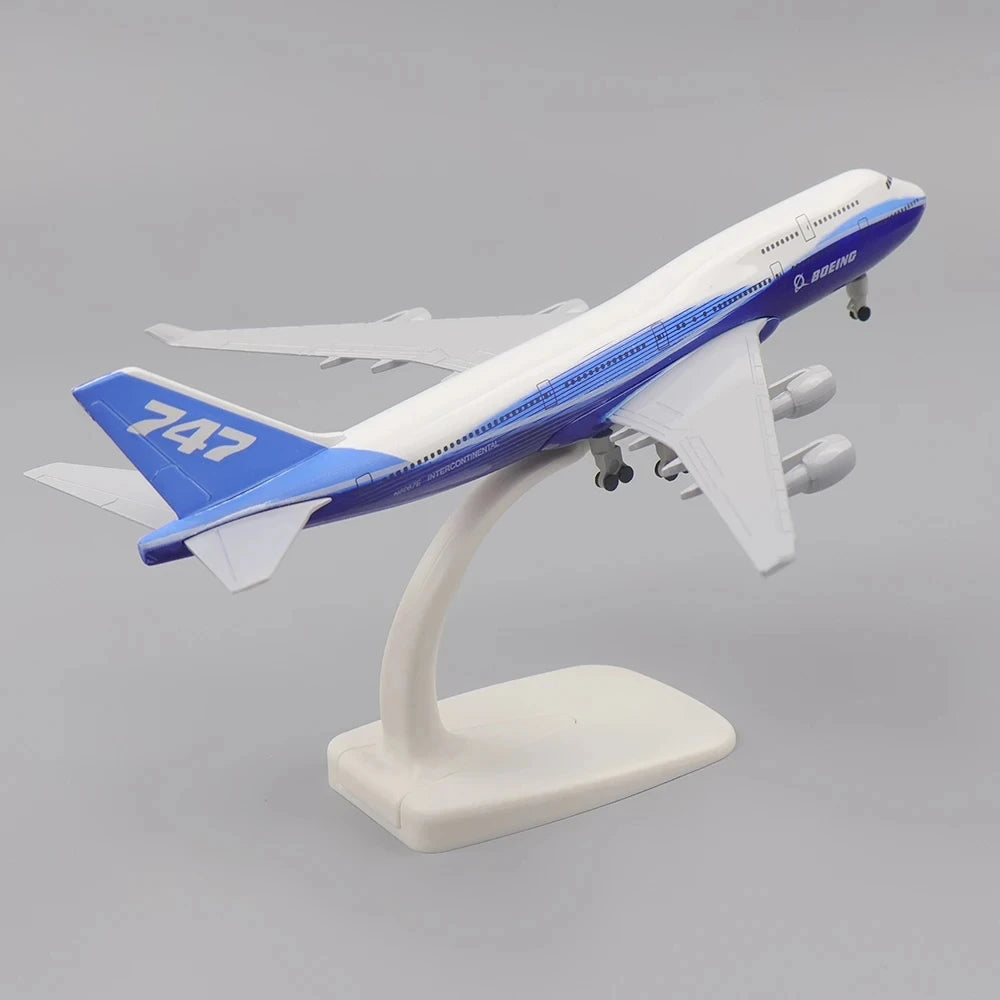 20CM Boeing 747 Plane Airplane Model Aircraft Metal Diecast Planes w Wheels Original B747 Toys Aircraft for Children