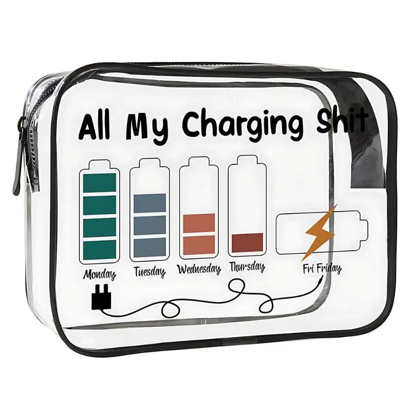 Women Large Capacity Medicine Cosmetic Bag Easy Wipe Clean Travel Toiletry Organizer Pouch For Daily Trip