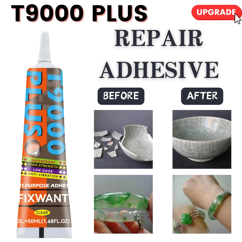 T-9000 Upgrade T9000 PLUS Clear Phone Watch Repair Contact Adhesive Waterproof Low-corrosion Leather Fabric Glue 15/50/110ML