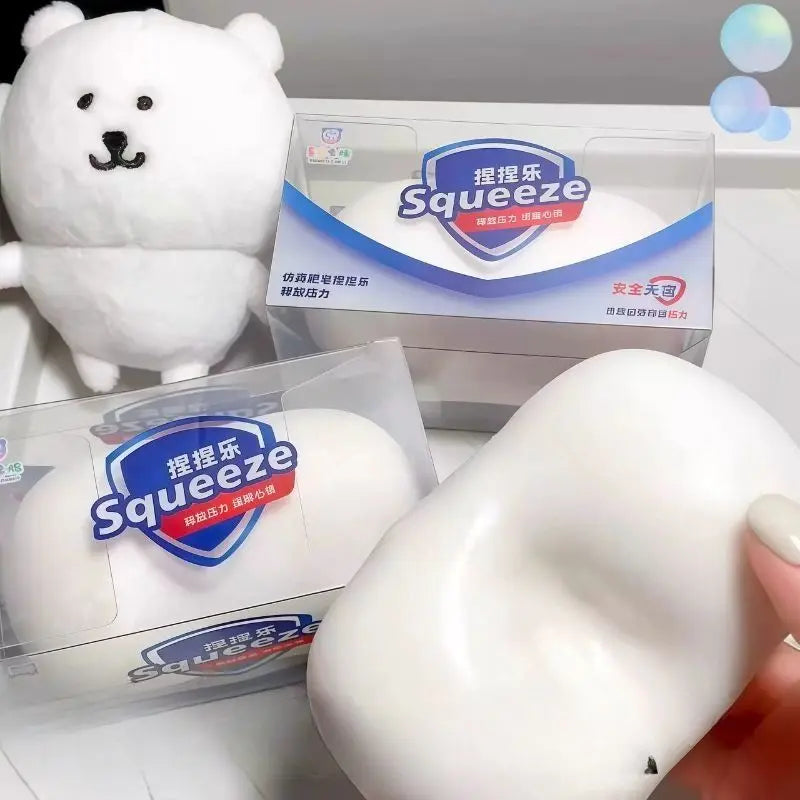 Crunchy Soap Ball Squishy Stress Ball Filled Soft Squeeze Fidget Toy Anti-Stress Anxiety Relief Hand Decompression Toy