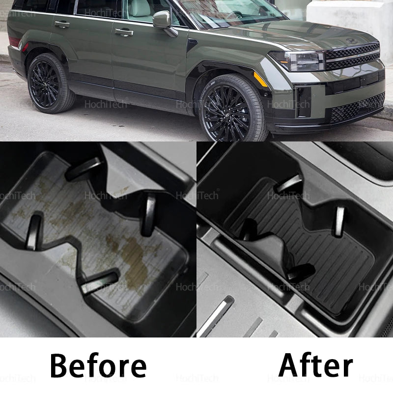 Anti Slip Car Water Cup Holder Central Control Interior Accessorie for Hyundai Santa Fe MX5 2024-2026 Drinks Holder Storage Tray