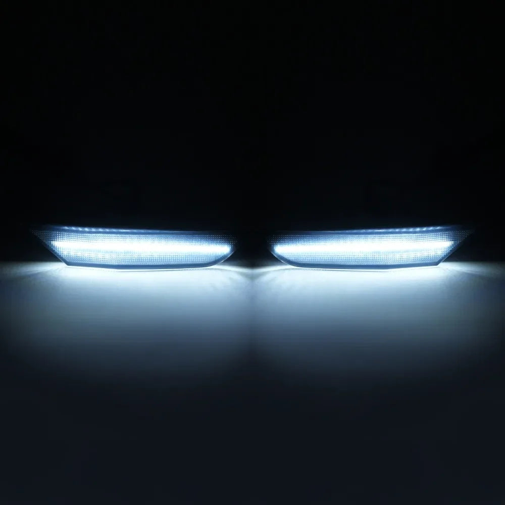 For Infiniti G35 01-06 Front Bumper Signal LED Side Marker Lights Smoke Lens