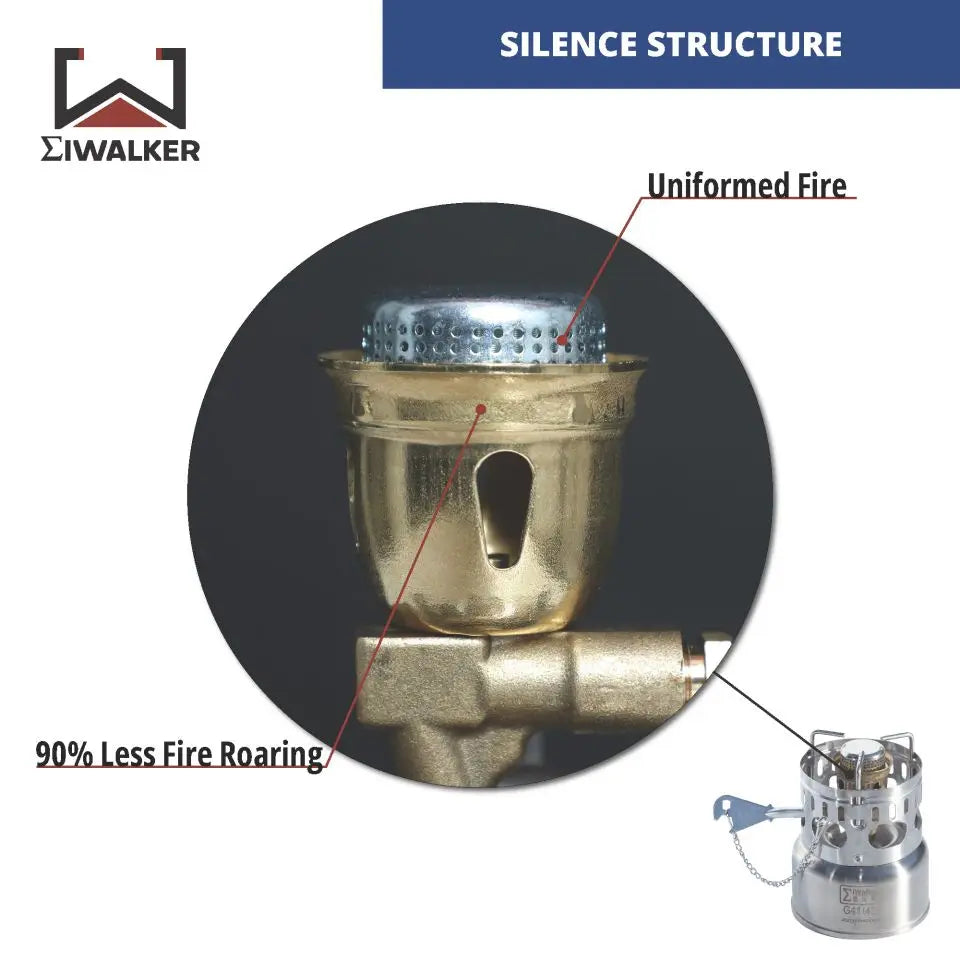 IWALKER G43 G43S Camping Stove Outdoor Gasolin e Stove Burner Silent Burner for Travel Picnic Emergency