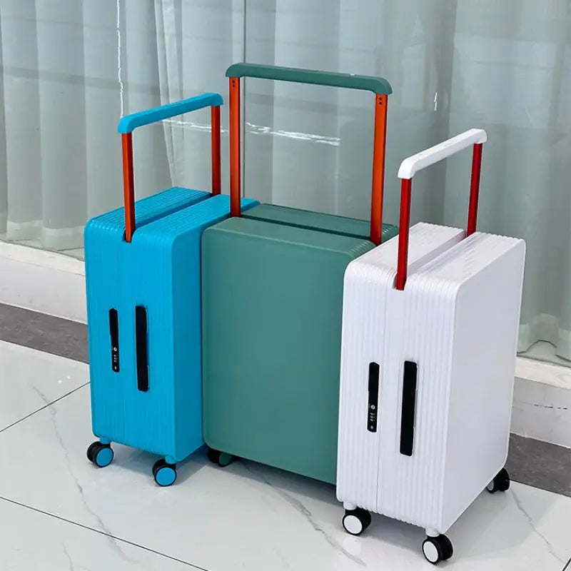 Wide pull suitcase, women's pull suitcase, men's travel suitcase, checked in box, 20 inches 24 inches boarding case, checked in