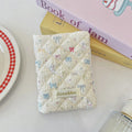 Cute Cartoon Flower Passport Cover for Women Multifunctional Polyester Travel Accessories Holder