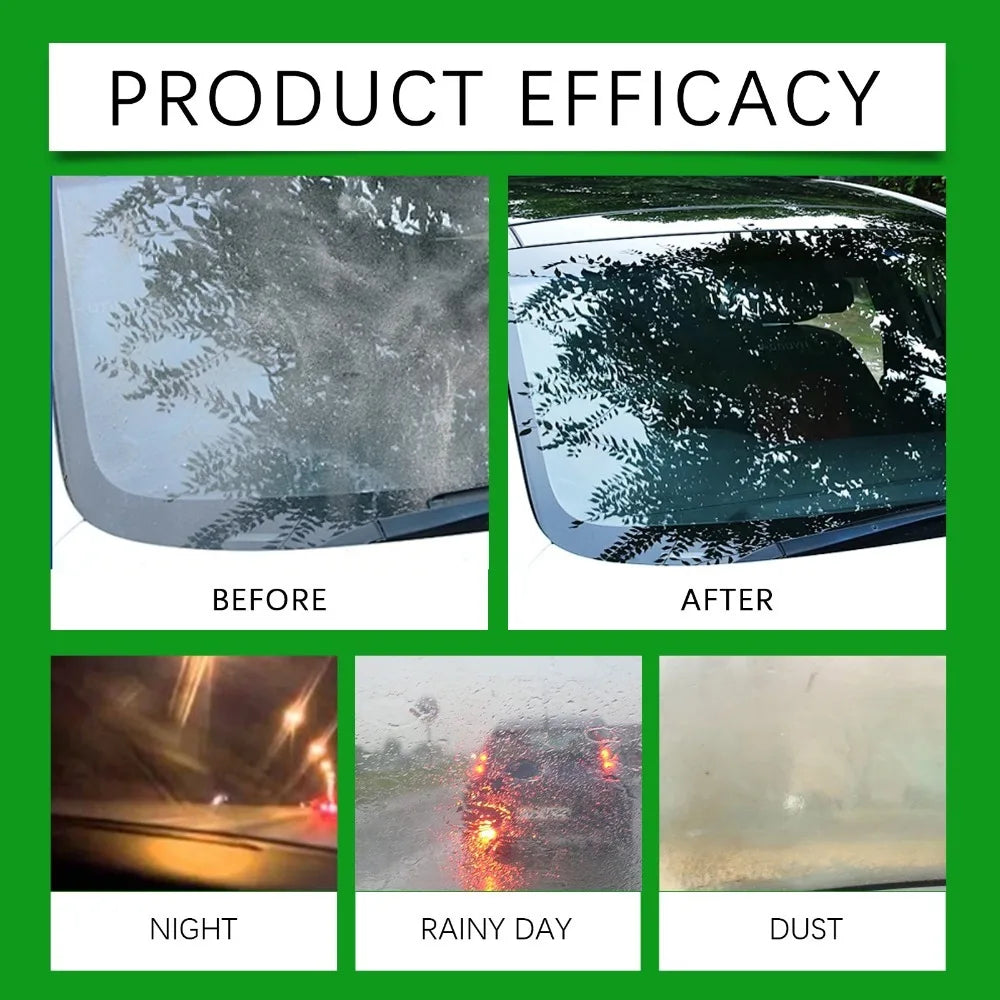 250ml Super Concentrated Glass Cleaner Removes Oil Film Wiper Essence Clears Bird Droppings Stains Car Cleaning Tool