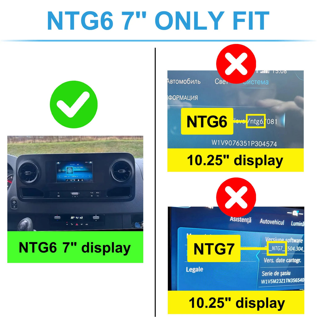 AHD Backup Camera Interface for Mercedes Sprinter VS30/W907/W910 2018-2026 & Mercedes Vito W447 2024-2026,Plug&Play,No Need Code