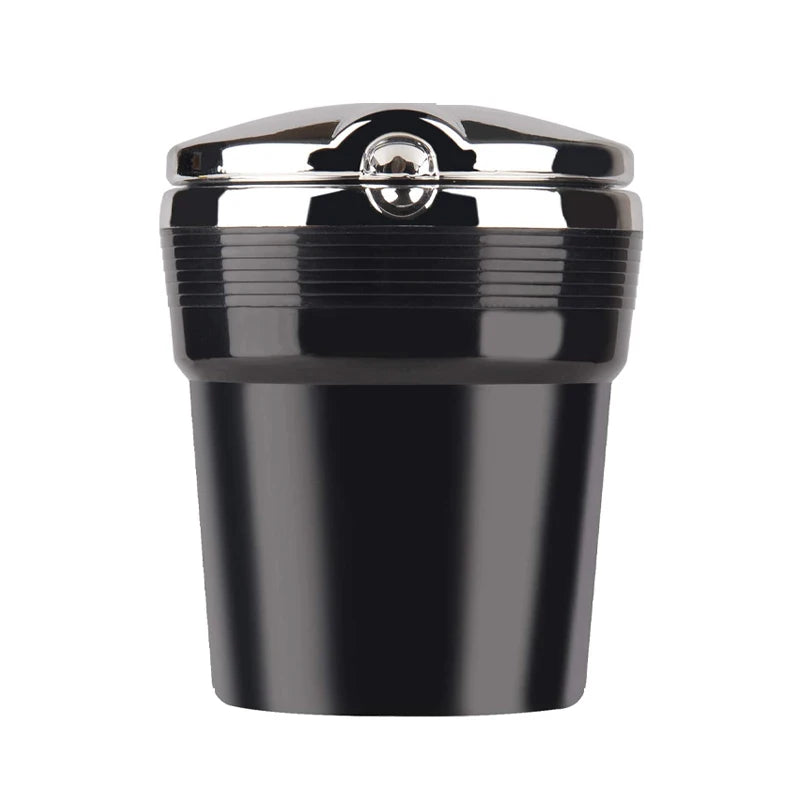 Car Ashtray Car Garbag Can with Led Light with Cover Creative Personality Covered Car Inside The Car Multi-function Car Supplie