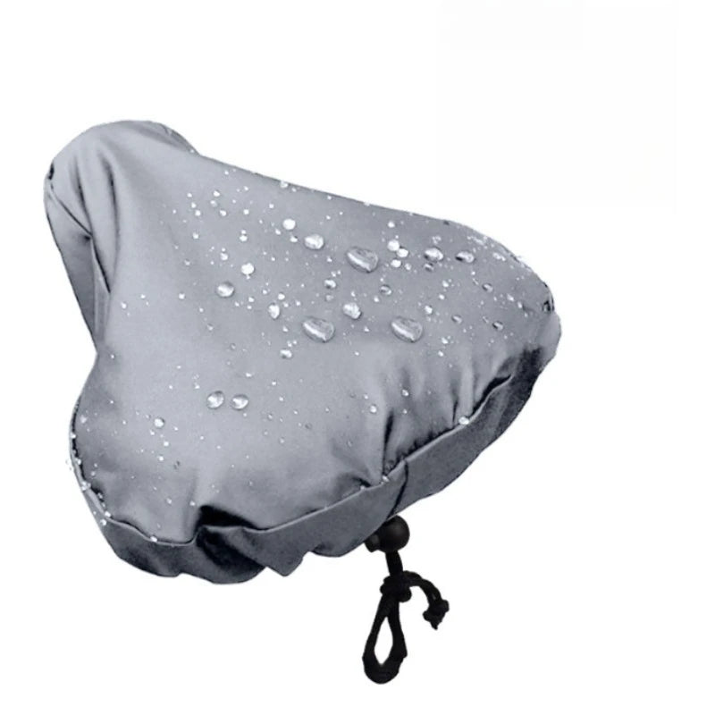 Bicycle Saddle Rain Cover with Drawstring Sunscreen Mountain Bike Road Bicycle Universal Cushion Waterproof and Dustproof Cover