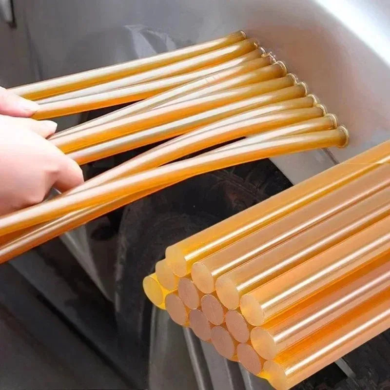 Car Hot Glue Stick Dent Repair Tool - Strong Adhesive Pull Tool Black Hot Glue Stick - Paintless Dent Removal Repair Strip Tools