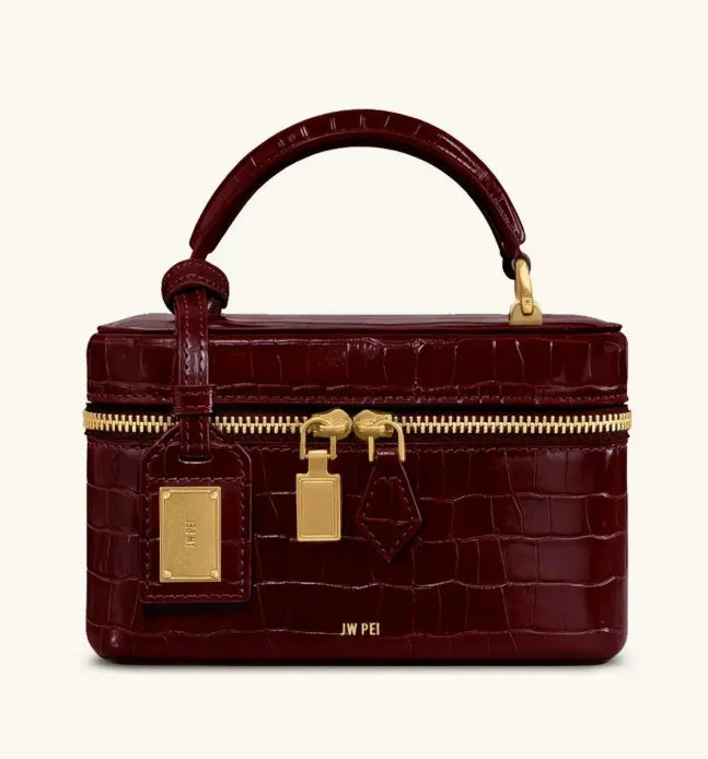 Luxury Designer Women's Crossbody Bag With Textured Leather And Letter Logo Also A Stylish Diaper Bag For Commuter