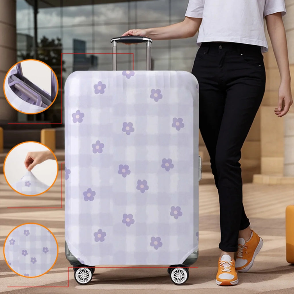 Luggage Cover Protector Elastic Waterproof Dustproof For 18-32 Inch Suitcase Travel Accessories
