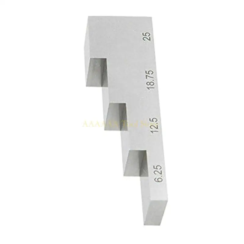 4 Step Test Block Stainless Steel Calibration Block UT-Block Thickness Step Wedge Ultrasonic Test Block 6.25-25mm