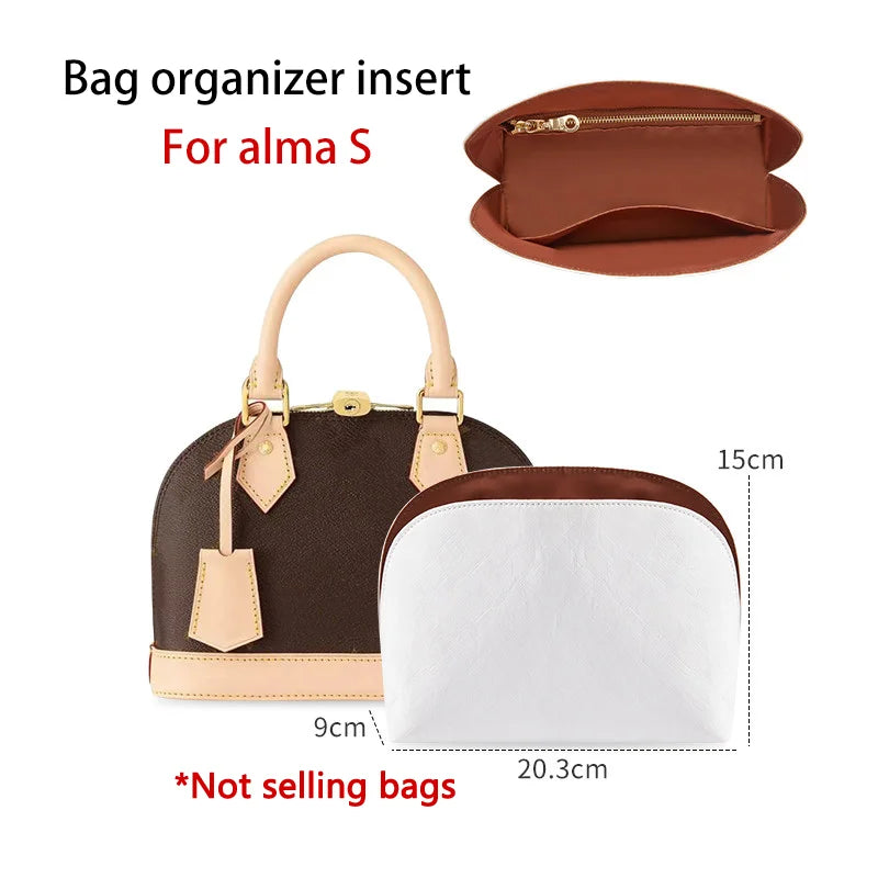 Bag Organizer Insert For Alma bb Durable Fashion Wateproof Gift Bag Support Storage Inner Modification Bag Accessories