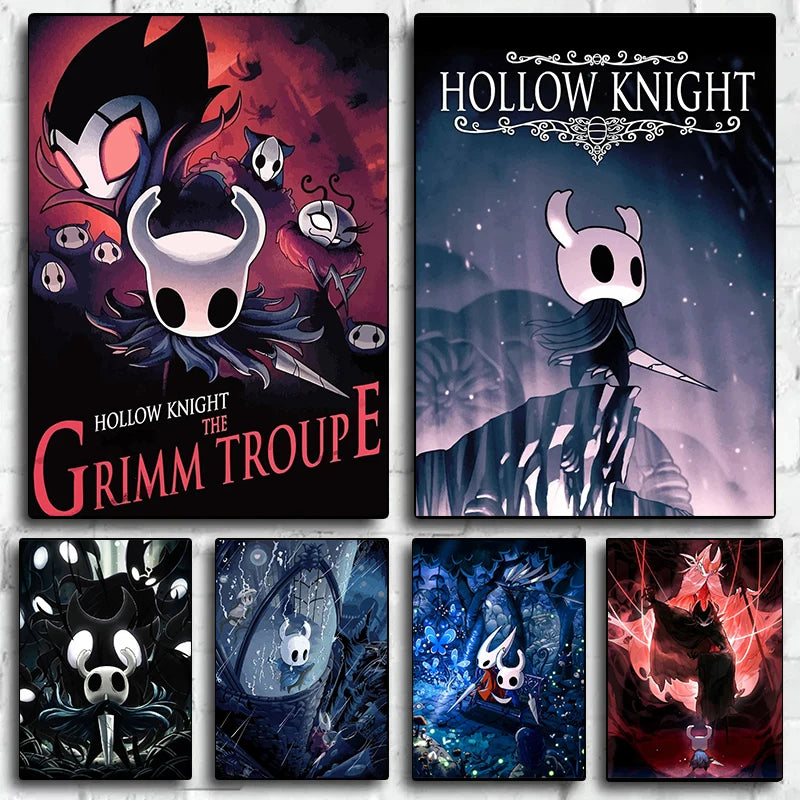 Hot Popular Video Game Hollow Knight Posters and Prints Canvas Printing Modern Wall Art Picture for Living Room Home Decoration