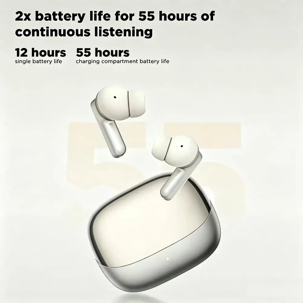 AI Translation Earbuds Real-time Translator Wireless Bluetooth 5.3 Headphones 144 Languages Noise Reduction Smart Earphones