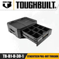 TOUGHBUILT STACKTECH Pull-out Toolbox Stacking Combination Hardware Parts Compartment Organizer Tool Accessories